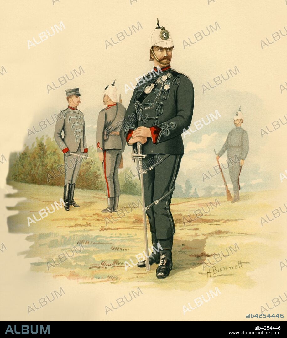 GODFREY DOUGLAS GILES. 'The 2nd Queen's Own Rifles (Canada)', 1890. From "Her Majesty's Army, Vol. III", by Walter Richards. [J. S. Virtue & Co., Limited, London, ].