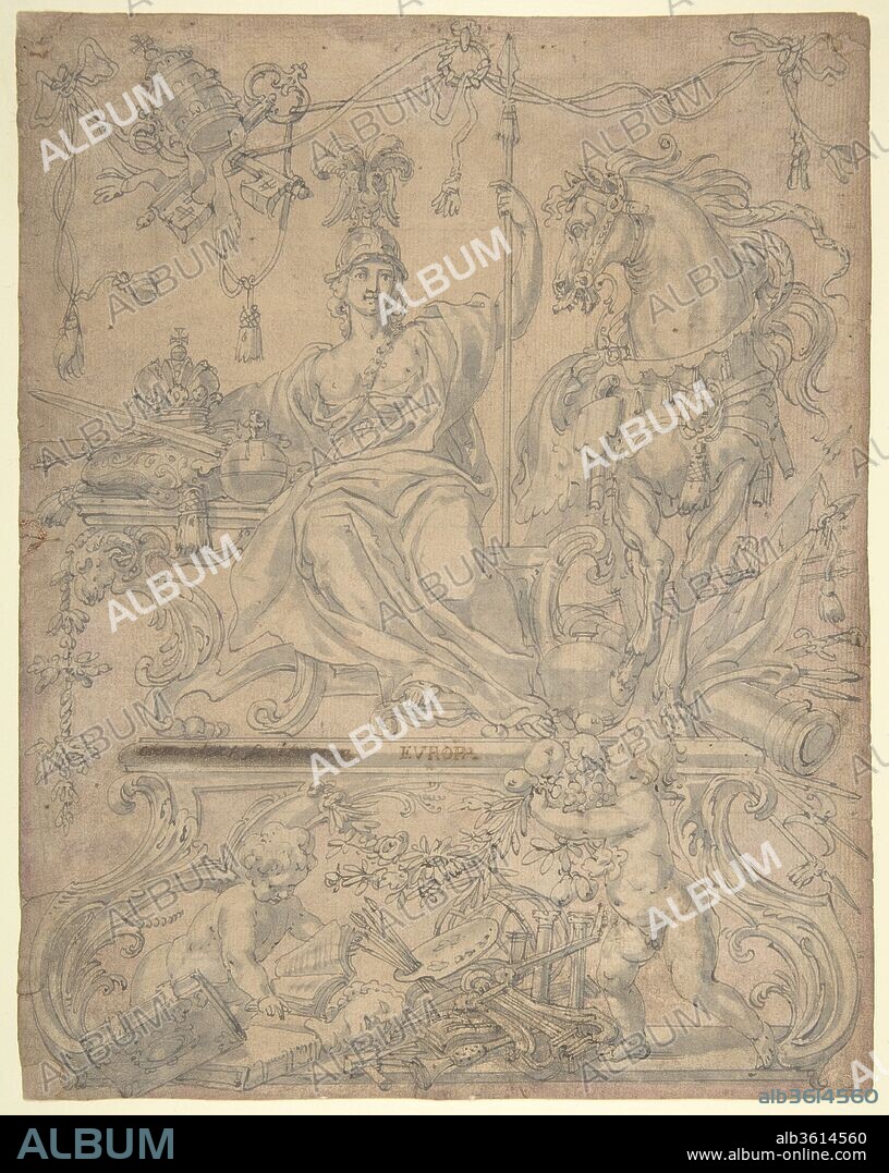 Europe. Artist: Godfried Maes (Antwerp 1649-1700 Antwerp). Dimensions: sheet: 10 3/4 x 8 1/4in. (27.3 x 21cm). Date: 17th century.