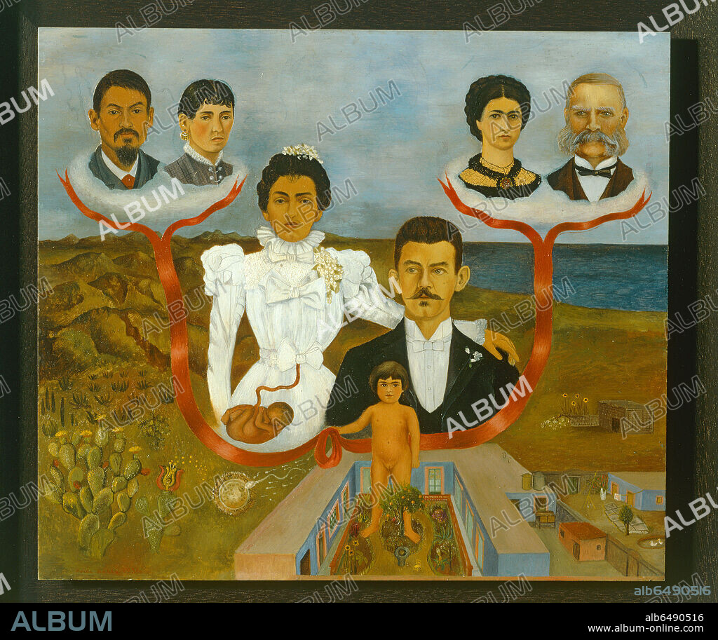 FRIDA KAHLO. My Grandparents, My Parents and I (Family Tree), 1936. 
 
The Museum of Modern Art, New York; gift of Allan Roos, M.D. and B. Mathieu Roos, 1976.
