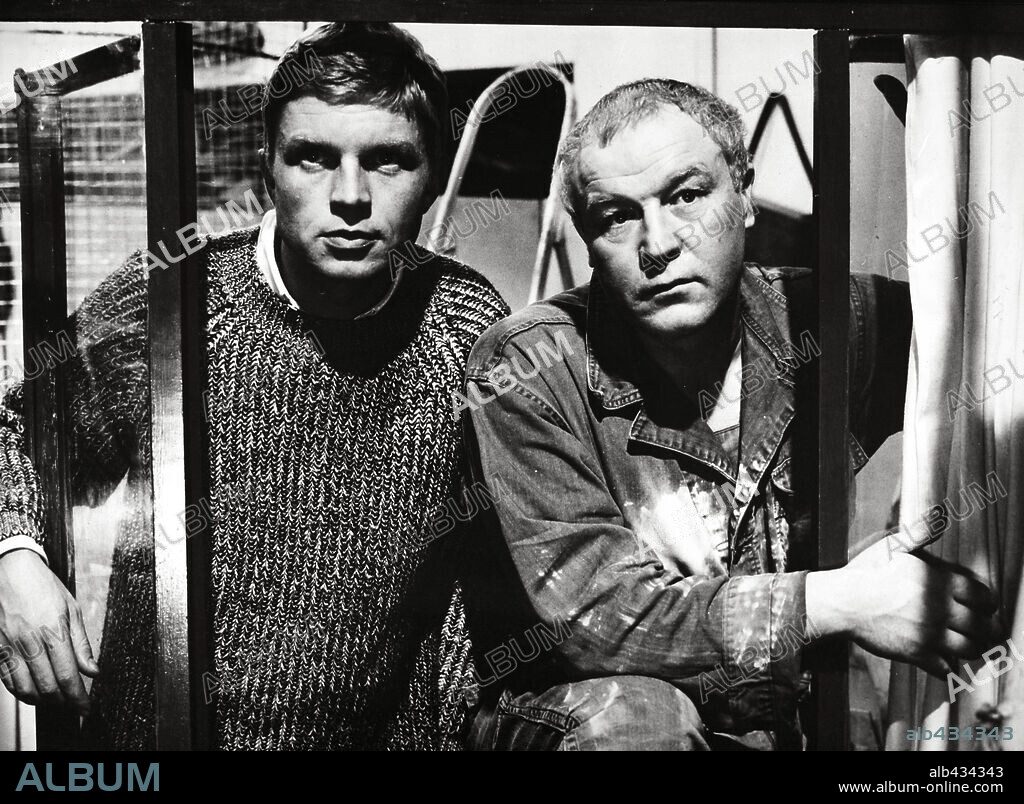 DANIEL IVERNEL and HARDY KRUGER in SUNDAYS AND CYBELE, 1962 (LES DIMANCHES DE VILLE D'AVRAY), directed by SERGE BOURGUIGNON.
