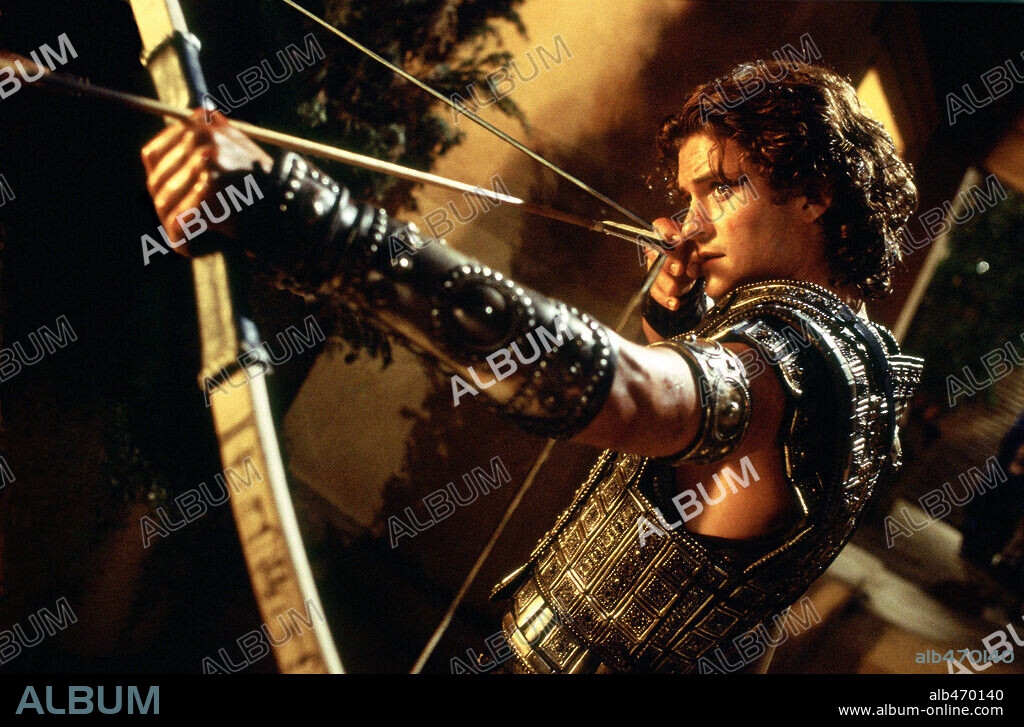 ORLANDO BLOOM en TROYA, 2004 (TROY), dirigida por WOLFGANG PETERSEN. Copyright WARNER BROS. / BAILEY, ALEX.