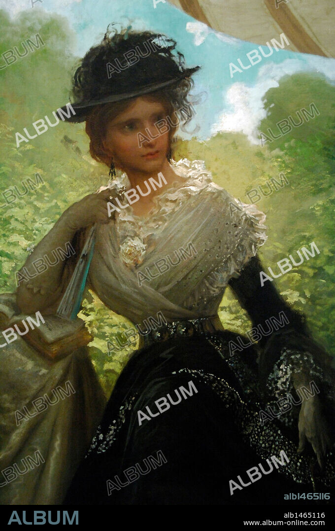 DORE, Gustave (1832-1883). Artista francés, grabador e ilustrador. SEÑORITA CON ECHARPE BLANCO, 1870. Museo de Bellas Artes. Budapest. Hungría.