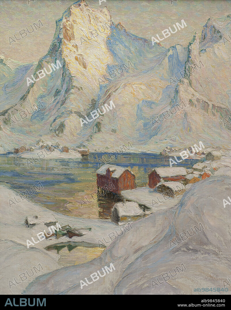 ANNA KATARINA BOBERG. An Arctic Spring Day. Study from North Norway, c1900s.