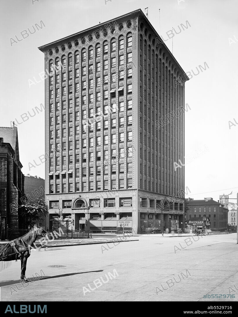 Prudential Building, Buffalo, New York, USA, Detroit Publishing Company, 1900.