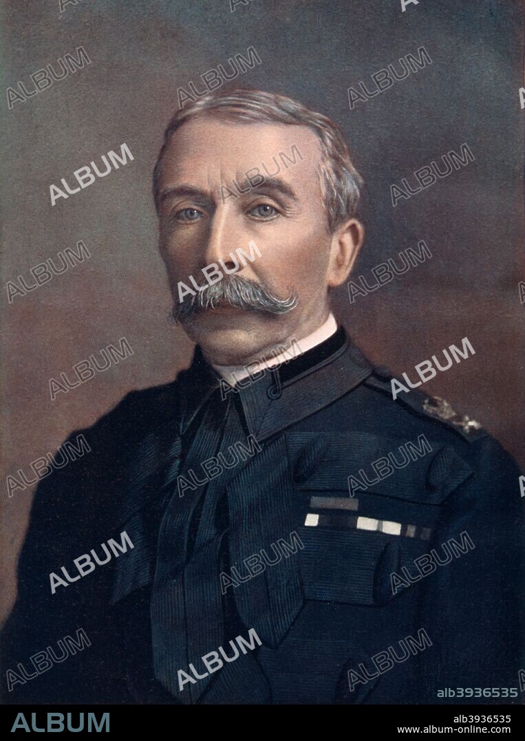 General Edward Chapman, commanding the troops of Scotland, 1902. Chapman was on the staff in the Afghansitan war, later becoming commander of the troops in Scotland. He ended his days as Master Gunner at St James Park in 1926. Portrait from Celebrities of the Army, published by George Newnes, (London, 1902).