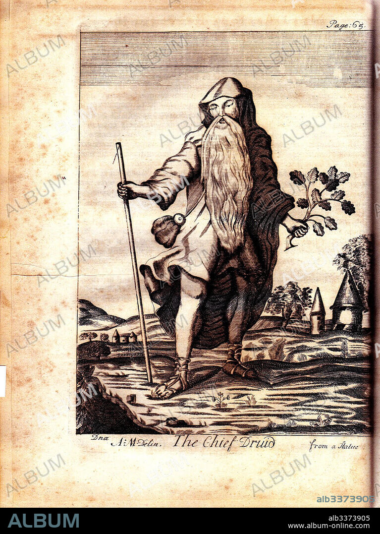 HENRY ROWLANDS. The Chief Druid (from "Mona Antiqua Restaurata").