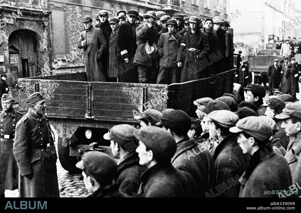 Warsaw Ghetto; the largest of the Nazi ghettos during World War II. It was established in November 1940 by the German authorities within the new General Government territory of occupied Poland. At its height, as many as 460,000 Jews were imprisoned there.