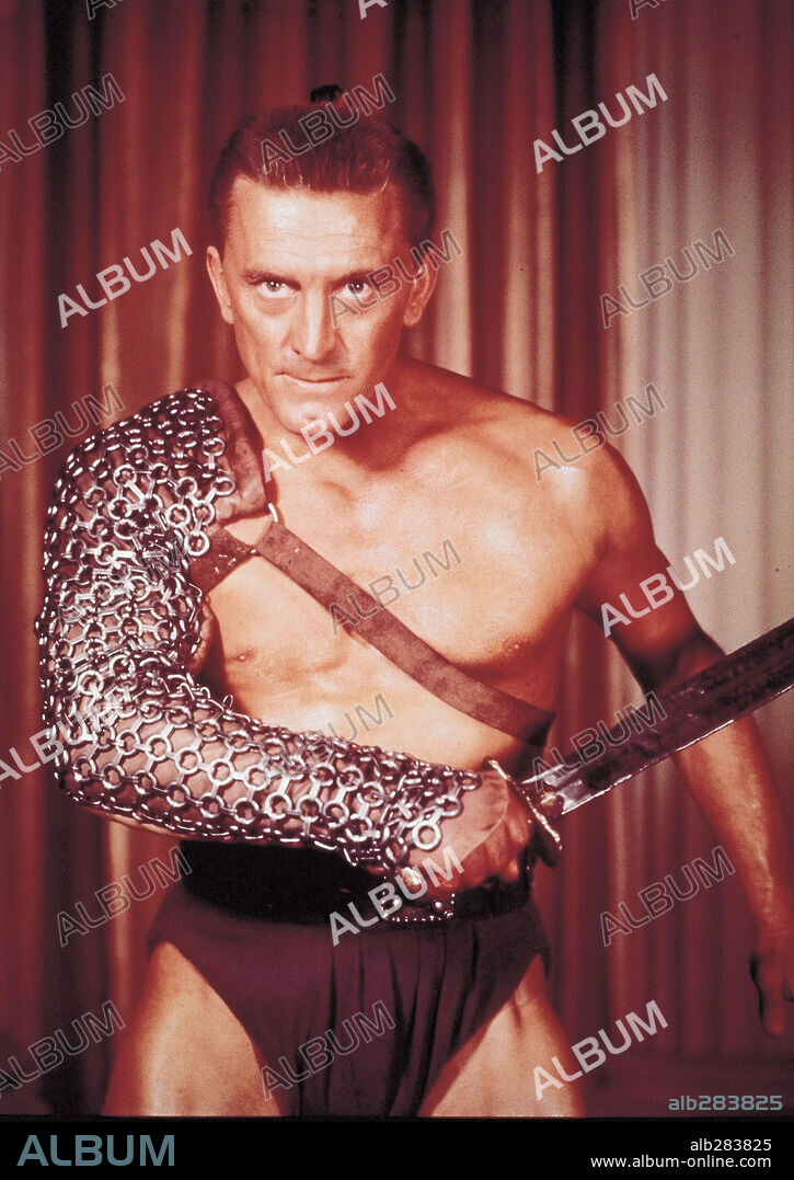 KIRK DOUGLAS und ESPARTACO. KIRK DOUGLAS in SPARTACUS, 1960, unter der Regie von STANLEY KUBRICK. Copyright BRYNA/UNIVERSAL.