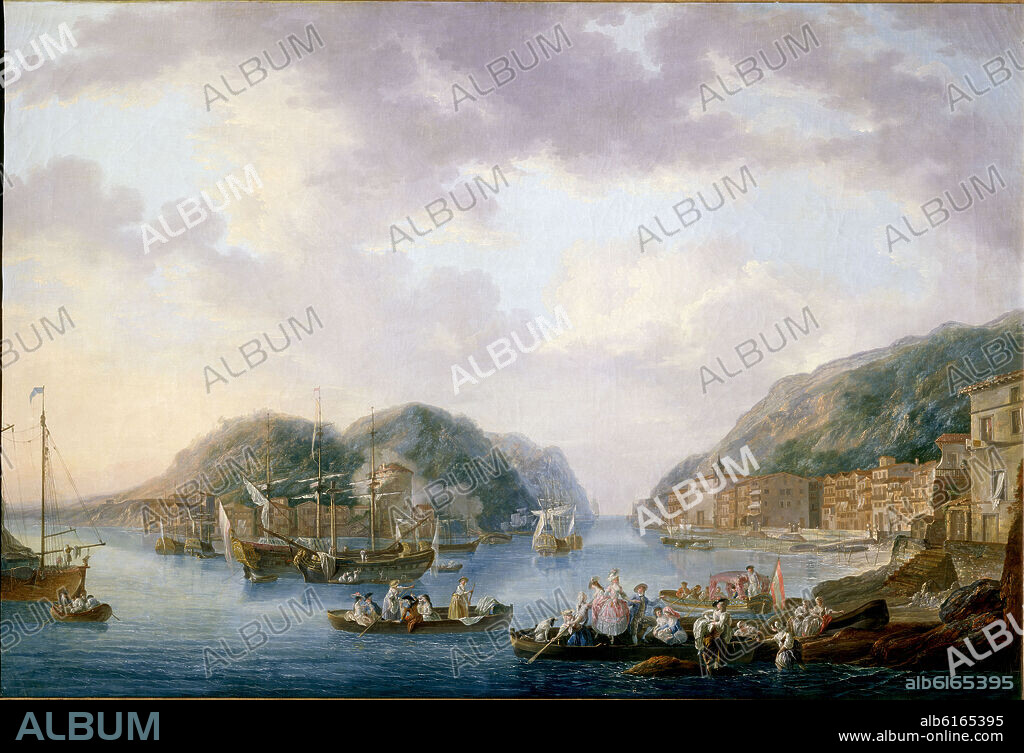 LUIS PARET Y ALCAZAR (1746-1799). EL PUERTO DE PASAJES - SIGLO XVIII - ROCOCO ESPAÑOL.