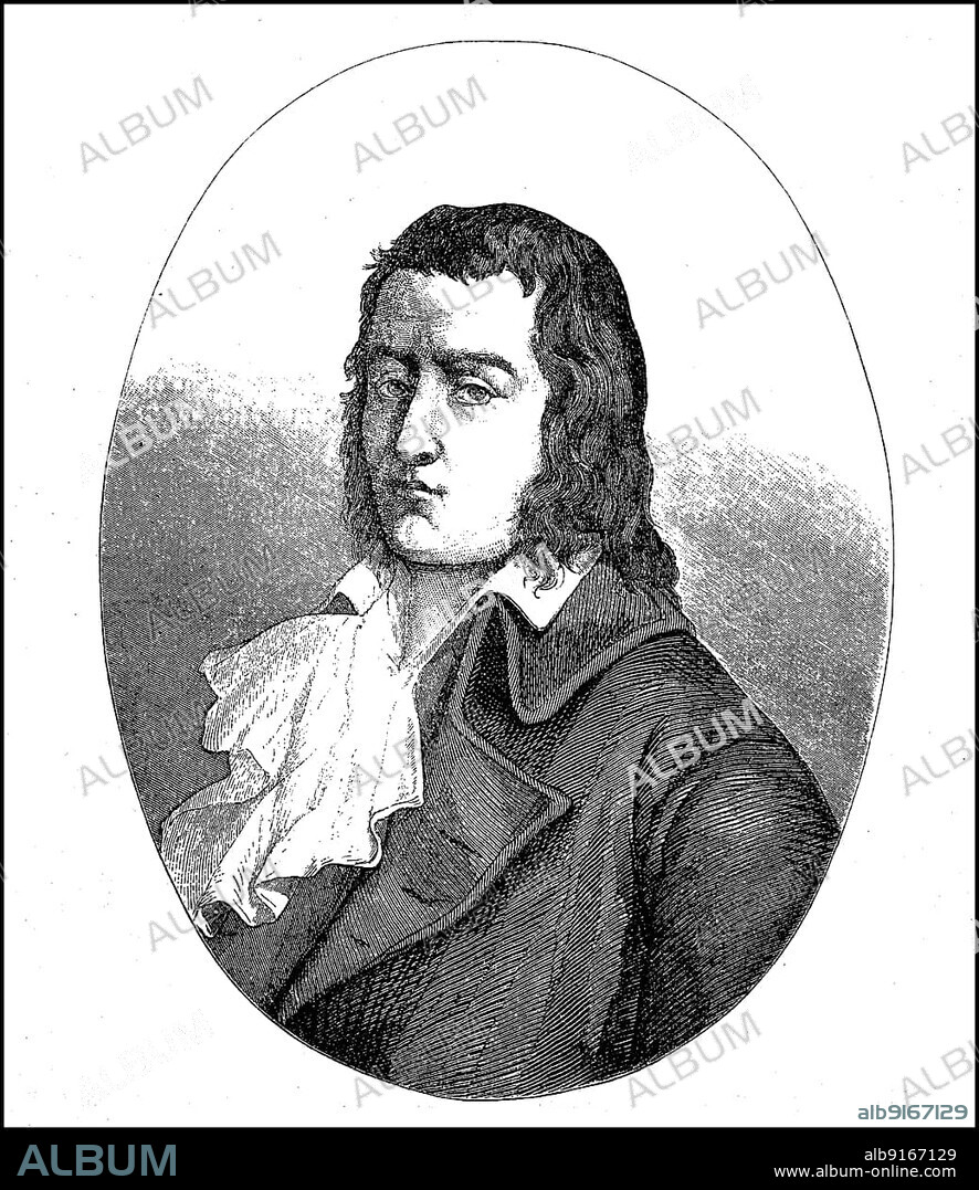 François Noël Babeuf, Gracchus Babeuf, 23 November 1760, 27 May 1797, was a journalist and a left-wing French revolutionary agitator during the first French Revolution, Historical, digitally restored reproduction of a 19th century original