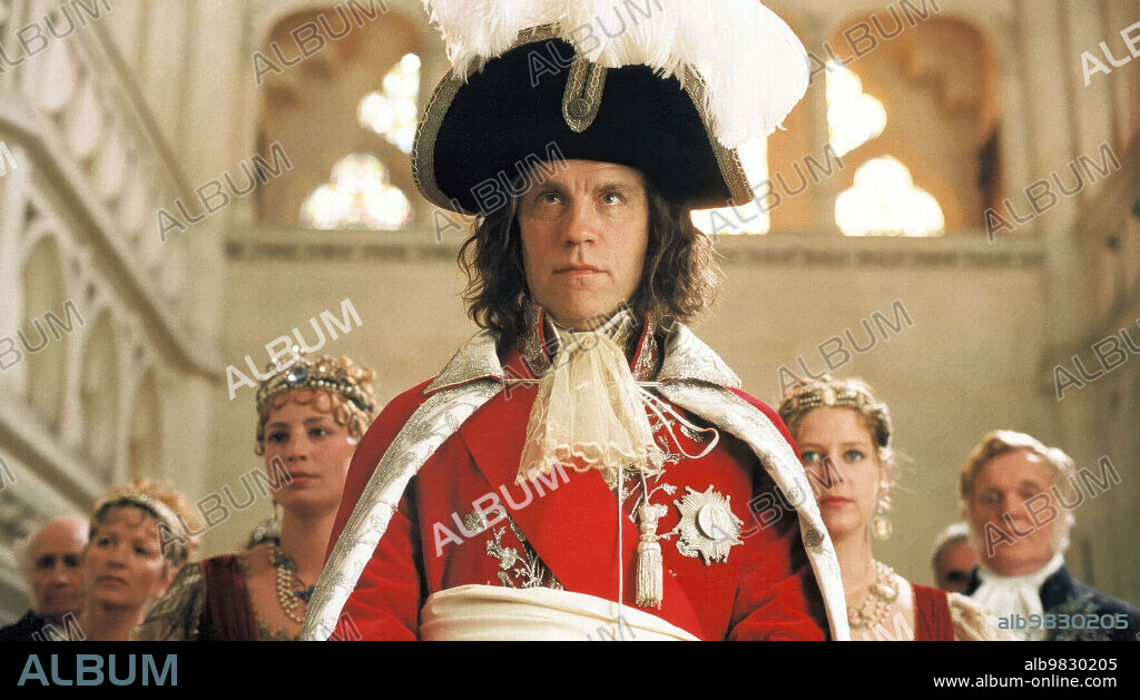 NAPOLEON BONAPARTE I and JOHN MALKOVICH. JOHN MALKOVICH in NAPOLÉON, 2002, directed by YVES SIMONEAU. Copyright A+E Networks.