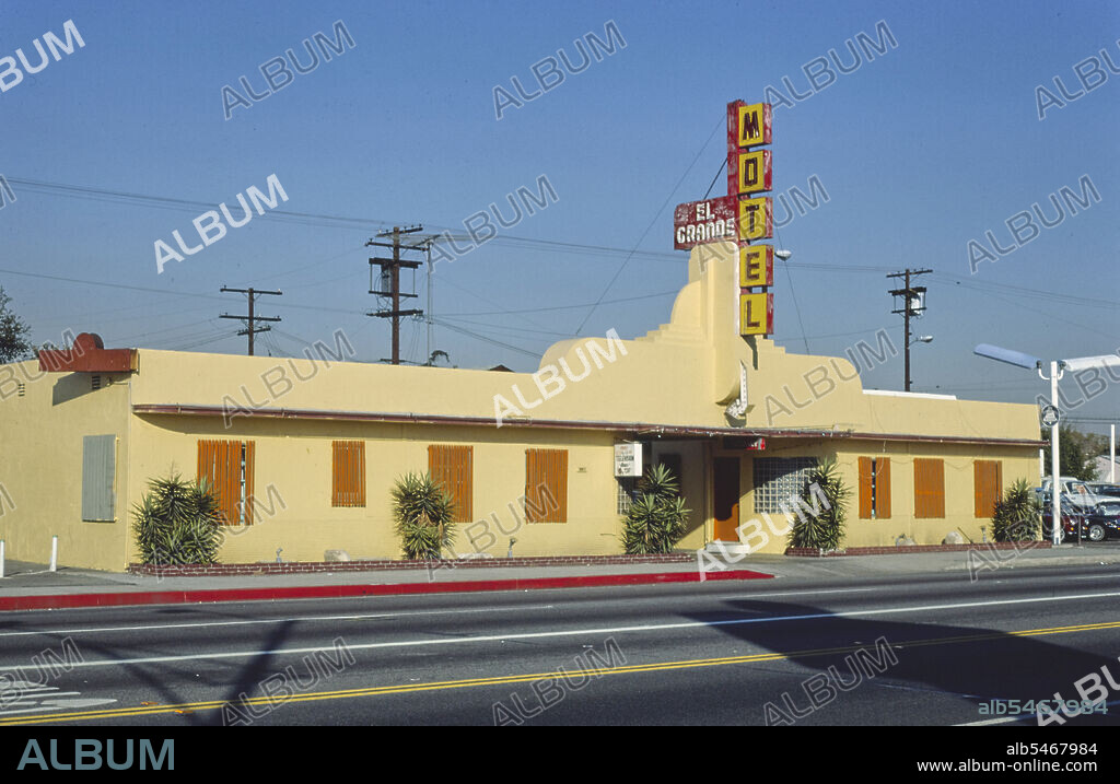 1970s United States -  El Grande Motel, Los Angeles, California 1977 .