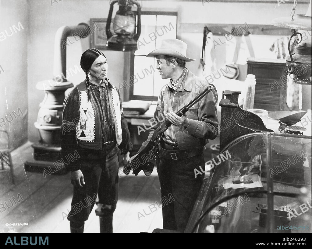 JAMES STEWART en EL HOMBRE DE LARAMIE, 1955 (THE MAN FROM LARAMIE), dirigida por ANTHONY MANN. Copyright COLUMBIA PICTURES.