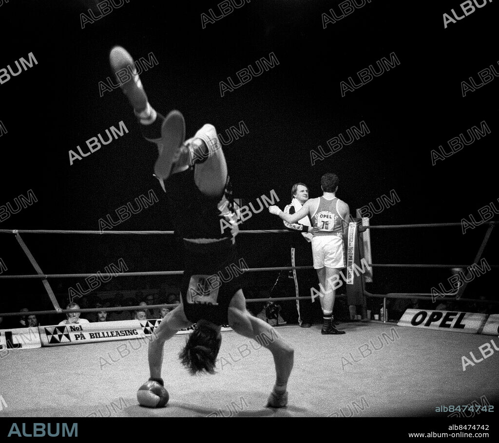 MALMÖ 19840305 - Boxning. Håkan Brock vinner och blir svensk mästare vid SM-tävlingarna i Malmö. Foto: Torbjörn Andersson / XP / SCANPIX / Kod 4. ** AFTONBLADET OUT **.