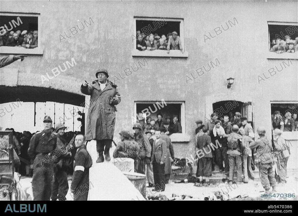 Dachau Concentration Camp liberation in WW II circa April 1945.