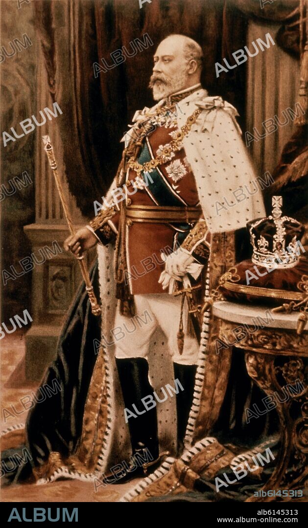 EDUARDO VII DEL REINO UNIDO (1841-1910) REY (1901-1910) HIJO DE LA REINA VICTORIA.