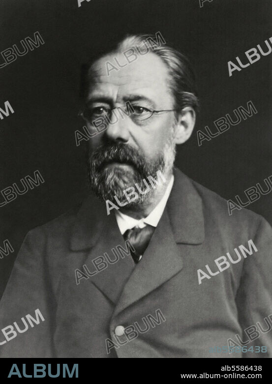 Smetana, Friedrich (Bedrich). tschech. Komponist Litomysl 2.3.1824 - Prag 12.5.1884. Porträtaufnahme, um 1880.