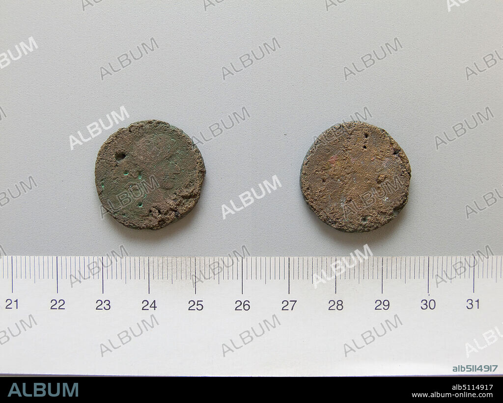 Ruler: Gordian III, Emperor of Rome, 225244, ruled 23844, Ruler: Abgar X, King of Edessa, ruled A.D. 24244, Mint: Edessa, Mesopotamia, Coin of Gordian III, Emperor of Rome; Abgar X, King of Edessa from Edessa, 23844, Billon, 8.12 g, 6:00, 23.6 mm, Excavated in Dura-Europos, Made in Edessa, Mesopotamia, Roman, 3rd century, Numismatics.