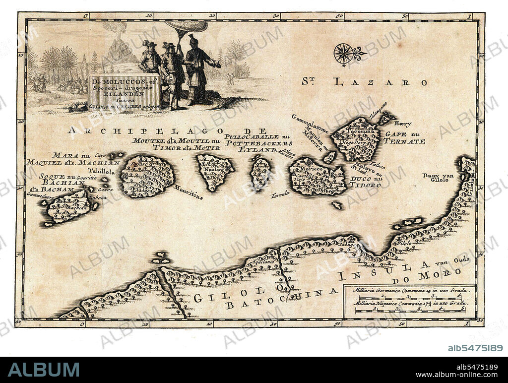 The Maluku Islands (also known as the Moluccas, Moluccan Islands and the Spice Islands) are an archipelago that is part of Indonesia, and part of the larger Maritime Southeast Asia region. Tectonically they are located on the Halmahera Plate within the Molucca Sea Collision Zone. Geographically they are located east of Sulawesi (Celebes), west of New Guinea, and north and east of Timor. Most of the islands are mountainous, some with active volcanoes, and enjoy a wet climate. The vegetation of the small and narrow islands, encompassed by the sea, is very luxuriant; including rainforests, sago, rice and the famous spices - nutmeg, cloves and mace, among others.