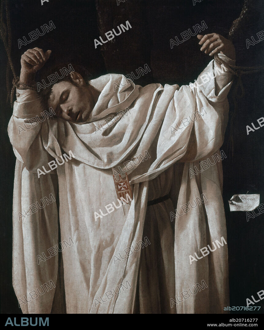 FRANCISCO DE ZURBARAN. 'Saint Serapion', 1628, Oil on canvas, 120 x 103 cm.