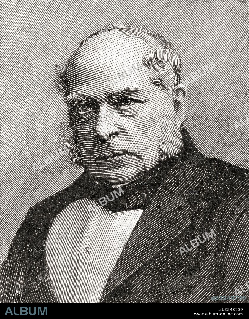 Sir Henry Bessemer, 1813 – 1898. English inventor known for the Bessemer process for the manufacture of steel. From The Century Edition of Cassell's History of England, published c. 1900.