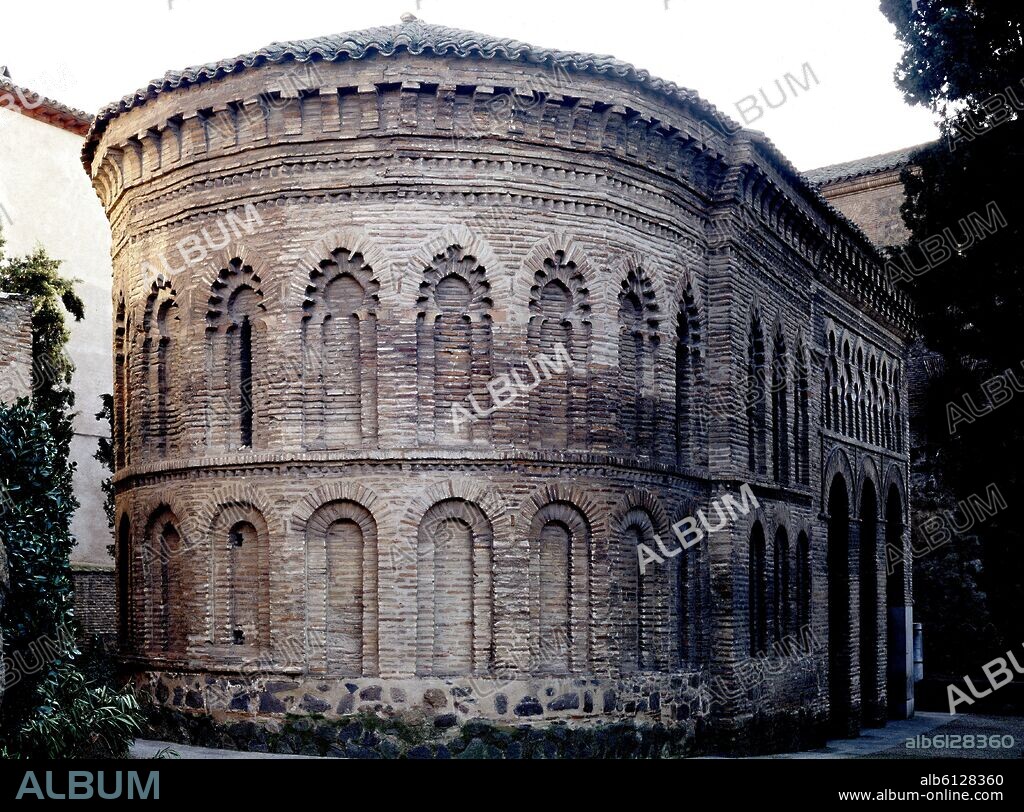 ANTIGUA MEZQUITA DE BAB AL-MARDUM CONSTRUIDA EN EL AÑO 999 - ABSIDE DE LA IGLESIA DEL CRISTO DE LA LUZ - SIGLO XII - FOTO AÑOS 60.