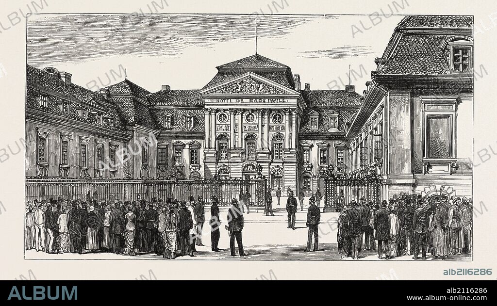 THE BERLIN CONGRESS — THE RAUZIWILL PALACE, RADZIWILL PALACE, PRINCE BISMARCK'S NEW OFFICIAL RESIDENCE, WHERE THE CONGRESS MEETS, GERMANY.