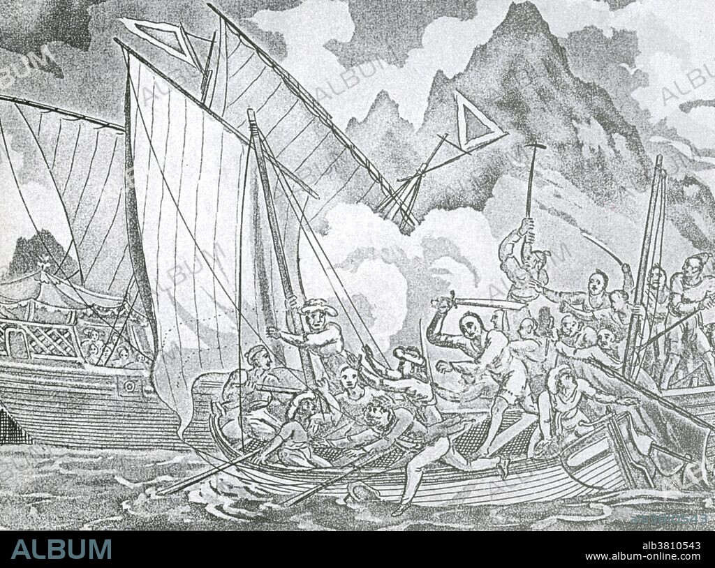 The capture of British sailor John Turner by Zheng Yi 's pirates in 1806. Zheng Yi (1765-1807)  was one of the most powerful Chinese pirates along the Chinese coast during the 19th century. He and his wife Ching Shih, a prostitute whom he fell in love with, captured Cheung Po Tsai who according to legend became her lover. Cheung was later adopted by them. After Cheng I died in 1807, Ching Shih took over the pirating business.