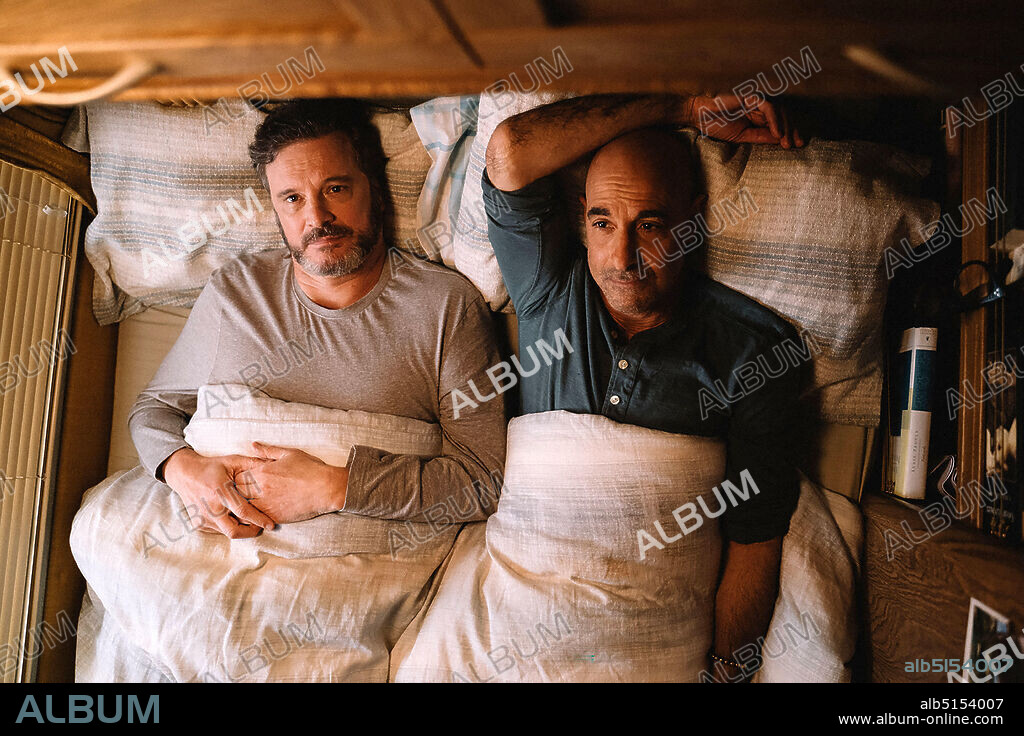 COLIN FIRTH und STANLEY TUCCI in SUPERNOVA, 2020, unter der Regie von HARRY MACQUEEN. Copyright BBC FILMS.