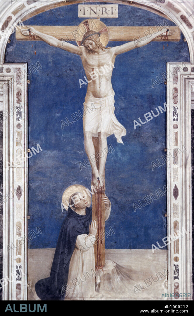 Crucifixion With St. Dominick  Fra Angelico (1400-1455) Italian  Museodi, San Marco, Florence.