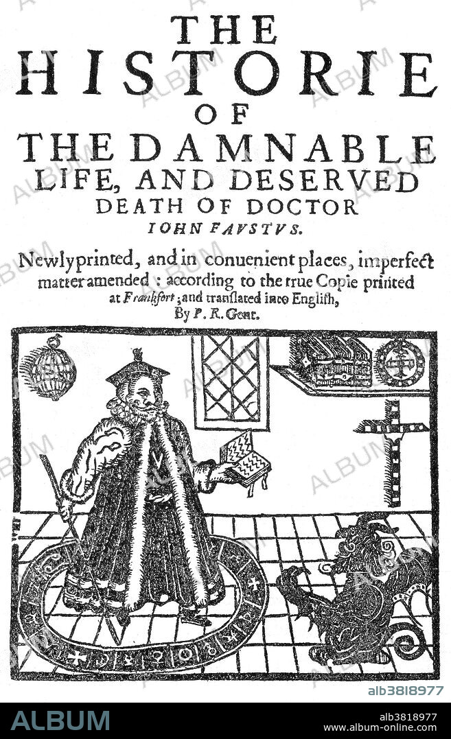 Christopher Marlowe ""Faustus"", Title Page, 1636