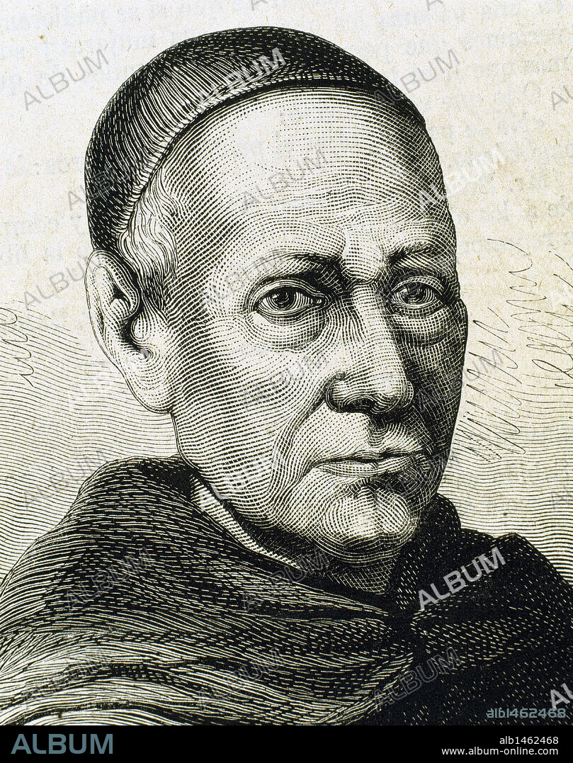FEIJOO, Benito Jerónimo (1673-1764). Religioso y ensayista español. Precursor del pensamiento ilustrado español. Grabado.