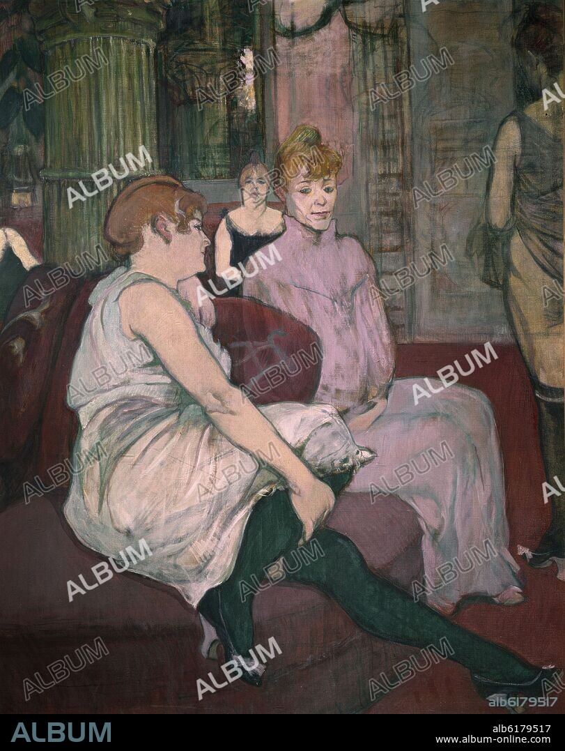 HENRI MARIE RAYMOND DE TOULOUSE-LAUTREC. SALON DE LA RUE DES MOULINS - 1894 - O/L - 111,5x132,5 - (DETALLE).