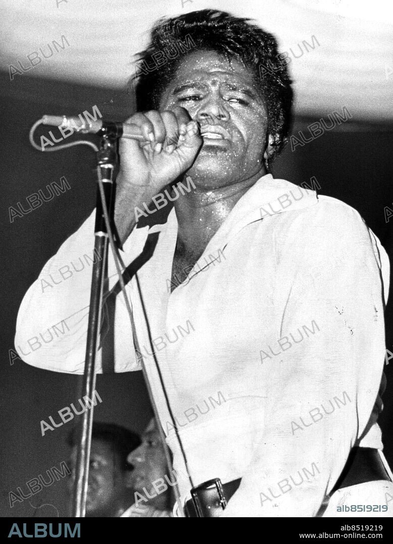 James Brown i Malmö 1967. Brown James sångare USA scen 1967. (c) Rolf Zieger / Sydsvenskan / IBL.