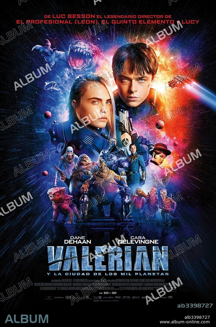Affiche de VALERIAN AND THE CITY OF A THOUSAND PLANETS, 2017, réalisé par LUC BESSON. Copyright EUROPACORP/FUNDAMENTAL FILMS/GRIVE PROD/GULF FILMS.
