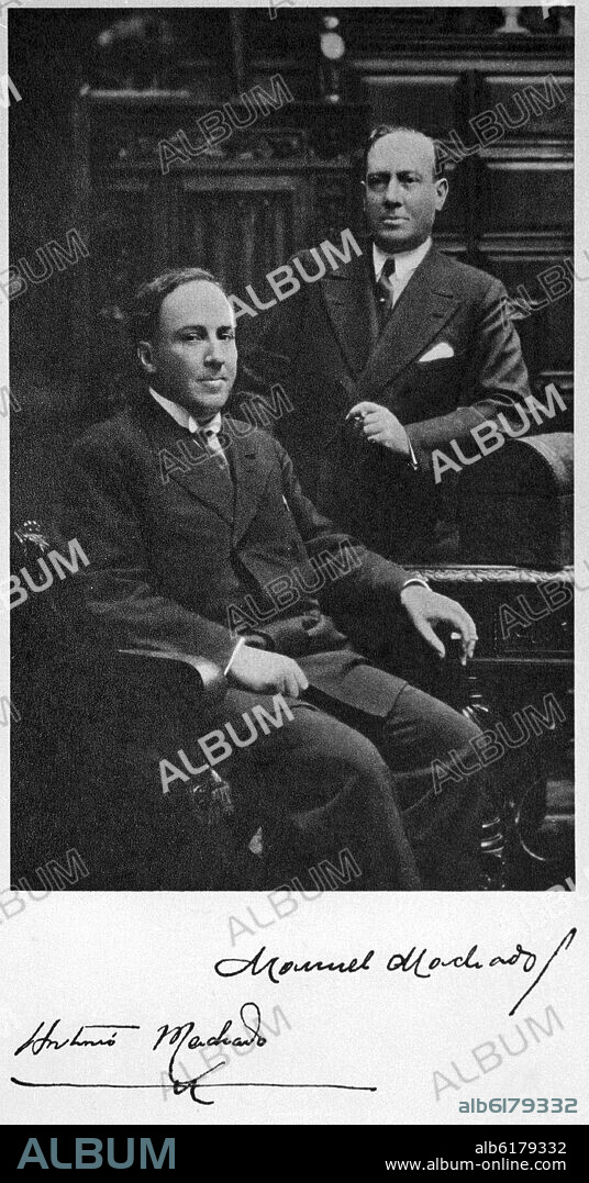 LOS HERMANOS ANTONIO Y MANUEL MACHADO.