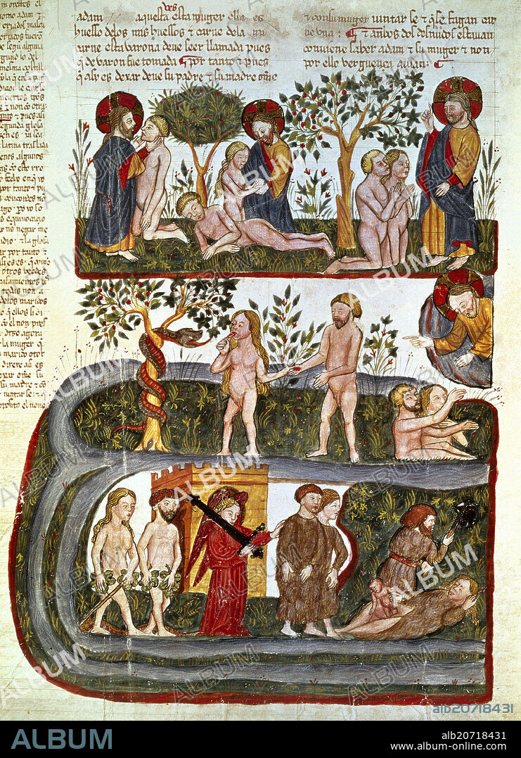 Bible of Alba. The Original Sin. Madrid, Collection of the dukes of Alba.