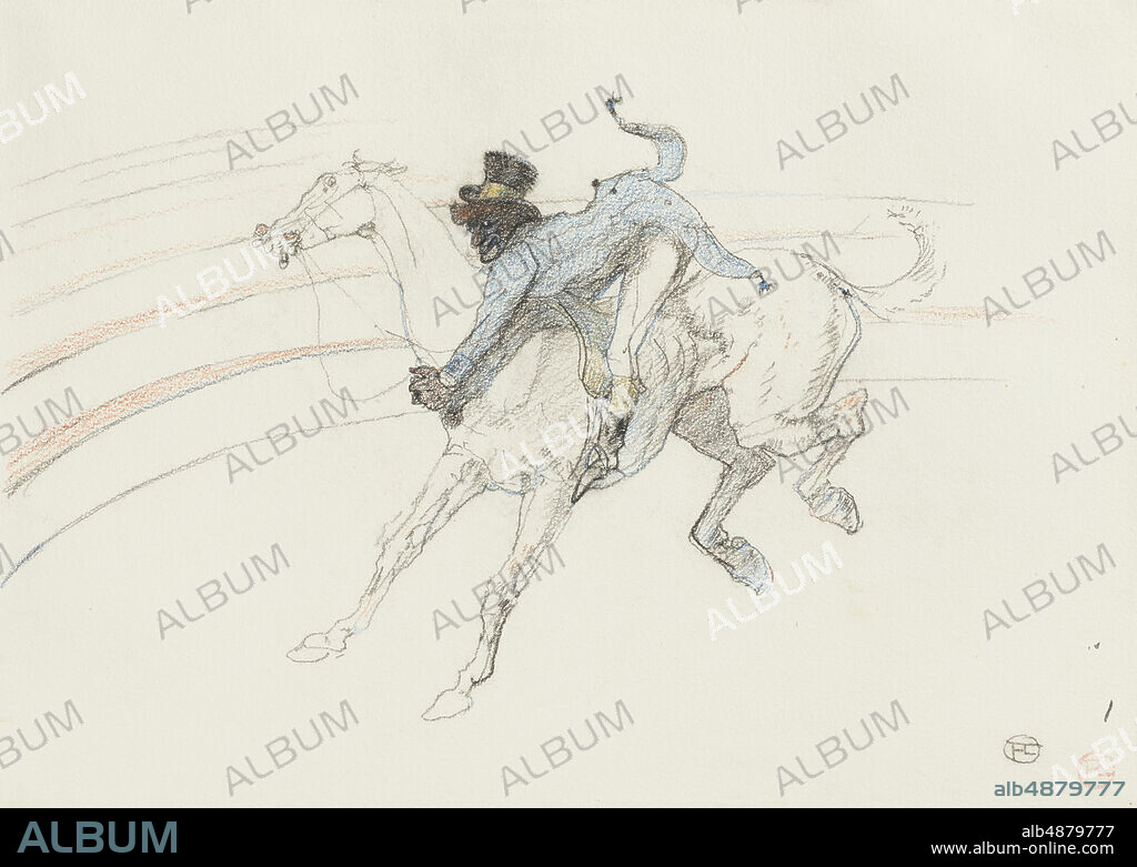 Henri de Toulouse-Lautrec, French, 18641901, At the Circus: `Chocolat', 1899, Black and colored chalk, touches of gouache, on paper, Overall: 9 15/16 x 14 in. (25.3 x 35.5 cm).