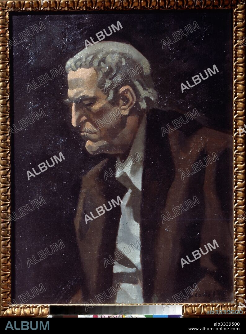 VLADIMIR IVANOVICH IVANOV. Portrait of the Composer Georgy V. Sviridov (1915-1998).