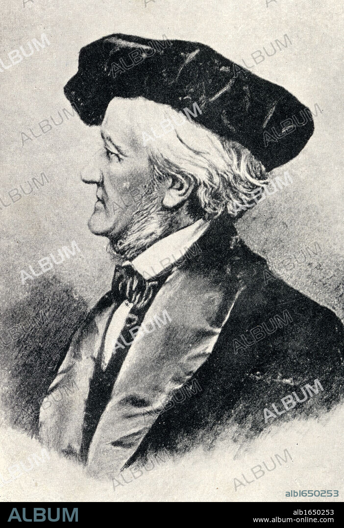 Wilhelm Richard Wagner, 1813-1883. German composer, music theorist, and essayist.From a portrait by Simon.