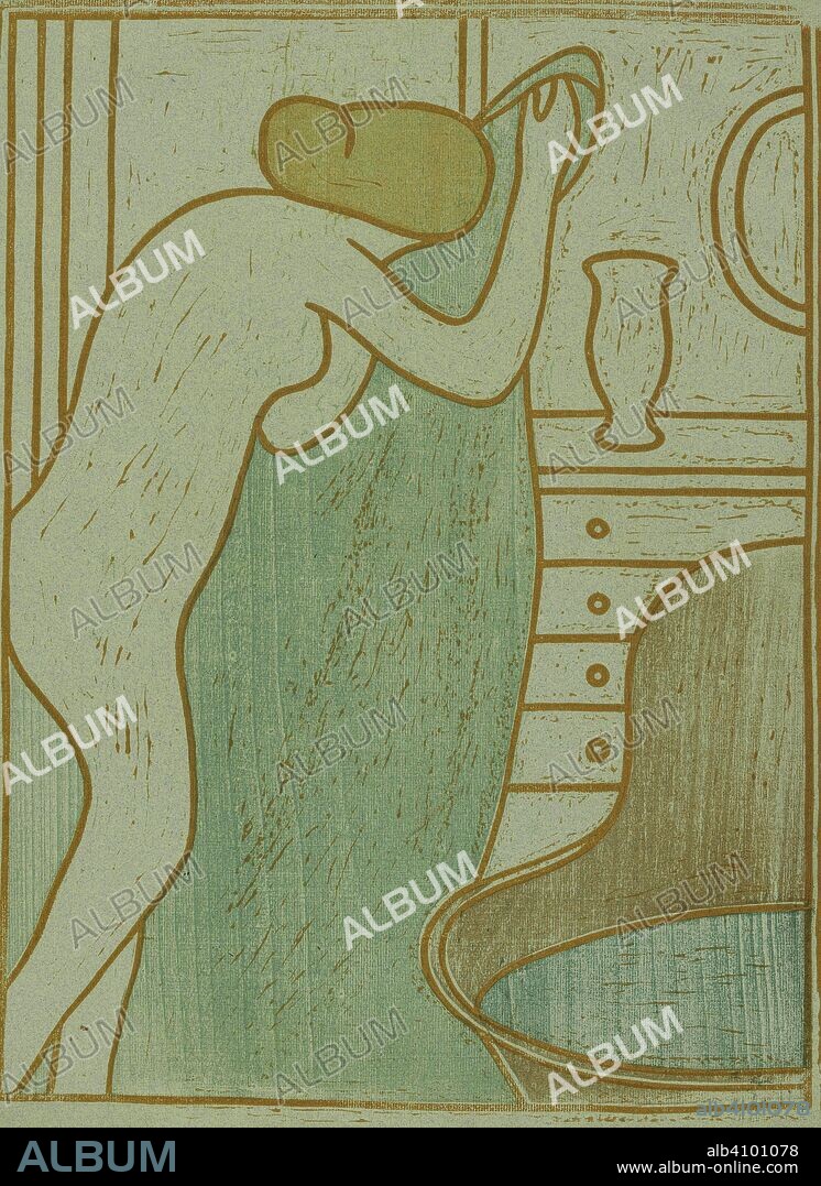 JAMES PITCAIRN-KNOWLES. Trial proof of The Bath (Le bain) from the album L'Album des peintres-graveurs. Dimensions: 57.3 cm x 43.5 cm, 57.3 cm x 43.5 cm.
