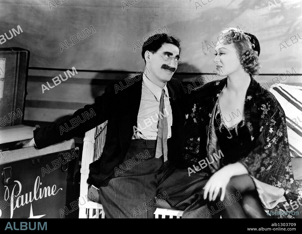 EVE ARDEN and GROUCHO MARX in AT THE CIRCUS, 1939, directed by EDWARD BUZZELL. Copyright M.G.M.