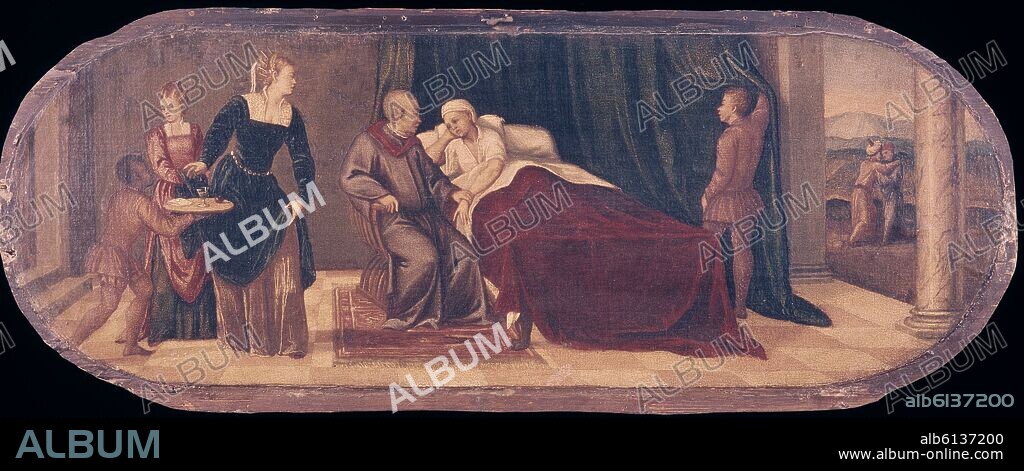 PABLO VERONES O PAOLO VERONESE (1528-1588). LA VISITA DEL MEDICO - S XVI.