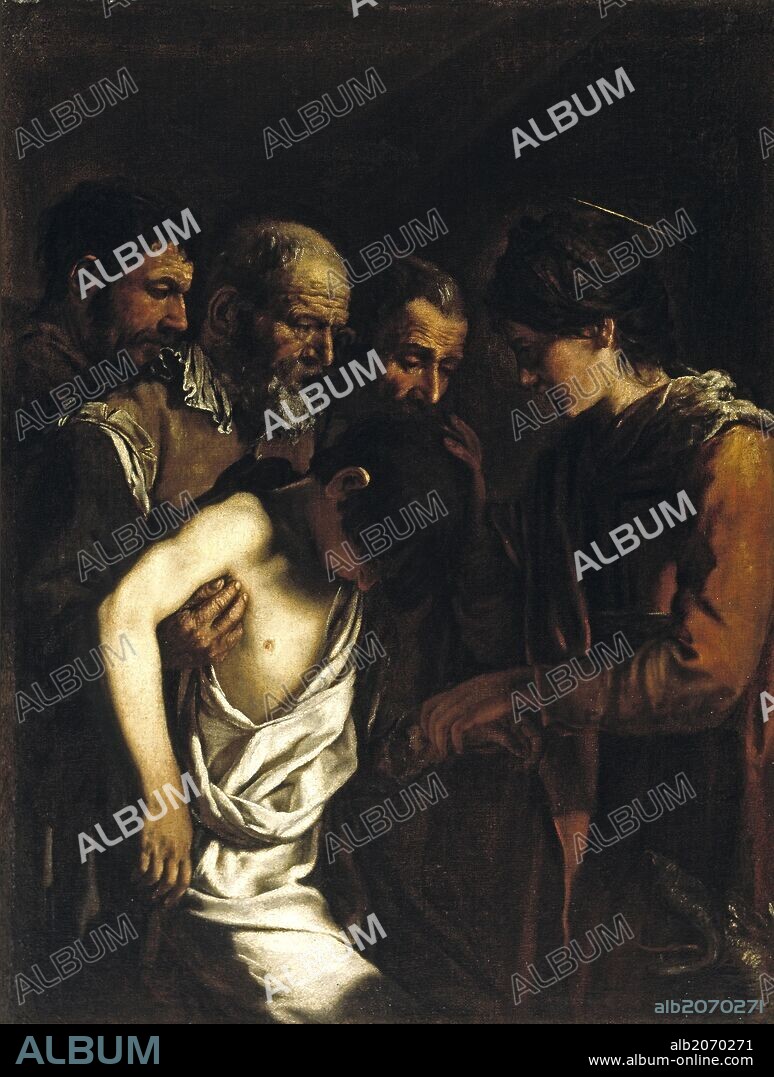 Giovanni Serodine / 'Saint Margaret Resurrecting a Young Man', ca.  1620, Italian School, Oil on canvas, 131 cm x 100,5 cm, P00246.