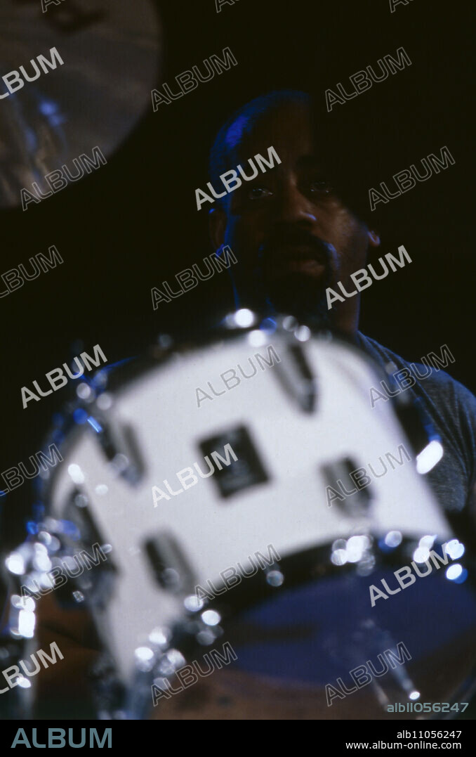 Tony Williams, American jazz drummer, plays with the Herbie Hancock Quartet at the Jazz Fest Berlin, Philharmonie, 1986. Tony Williams, American jazz drummer, plays with the Herbie Hancock Quartet at the Jazz Fest Berlin, Philharmonie, 1986.