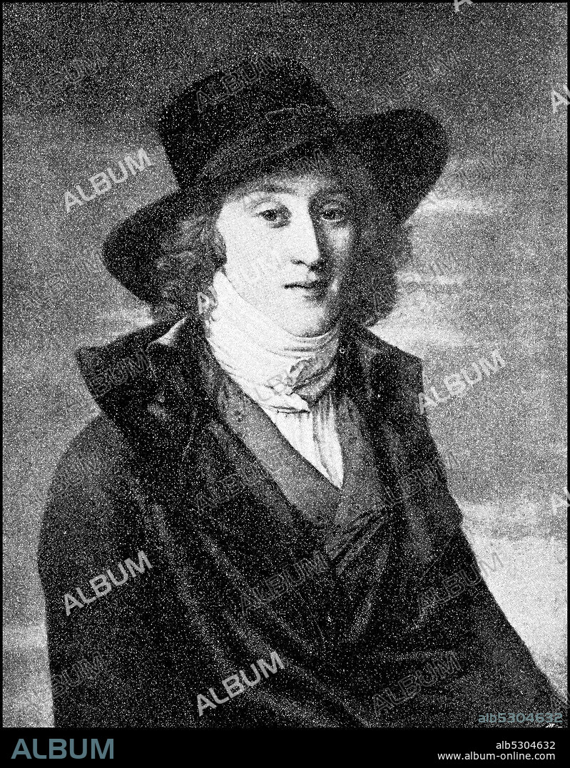 Louis-Antoine-Leon de Saint-Just de Richebourg, August 25, 1767 - July 28, 1794, was a French politician during the French Revolution  /  Louis-Antoine-Léon de Saint-Just de Richebourg, 25. August 1767 - 28. Juli 1794, war ein französischer Politiker zur Zeit der Französischen Revolution, Historisch, historical, digital improved reproduction of an original from the 19th century / digitale Reproduktion einer Originalvorlage aus dem 19. Jahrhundert,.