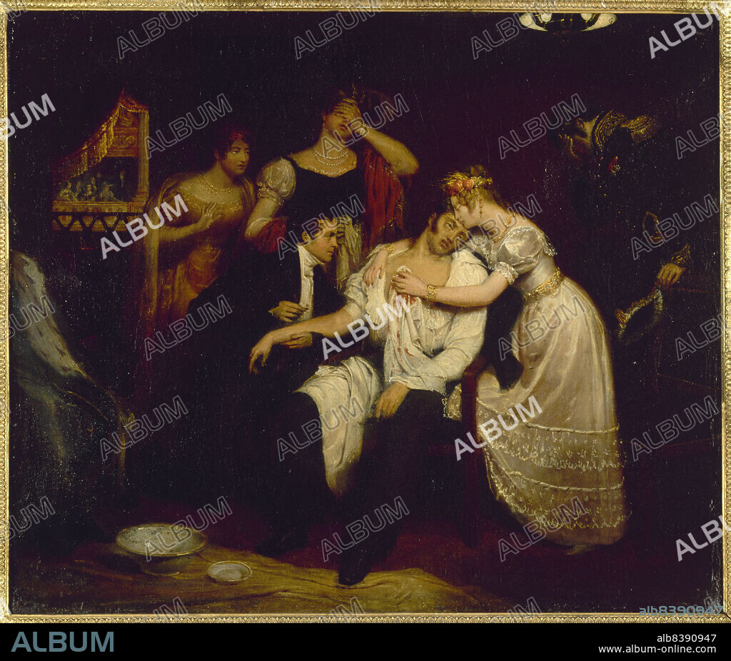 EDOUARD CIBOT. Death of the Duke of Berry, February 13, 1820, at the Royal Academy of Music, 1829.