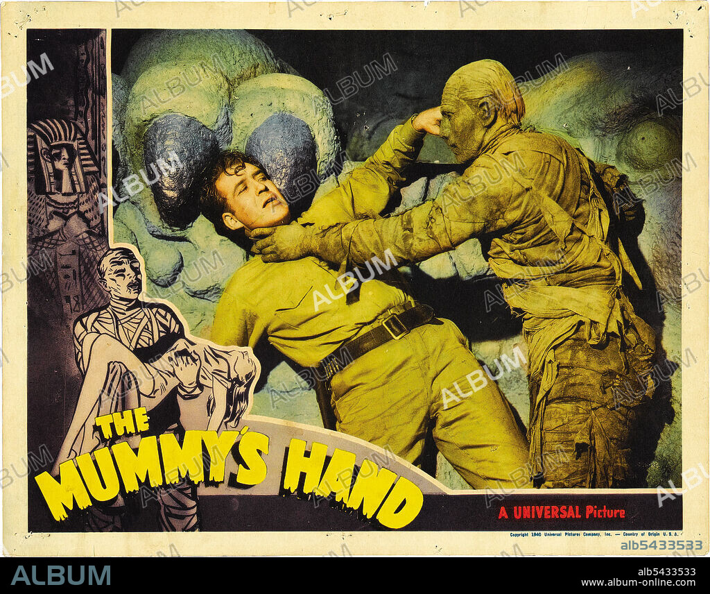 LA MANO DE LA MOMIA, 1940 (THE MUMMY'S HAND), dirigida por CHRISTY CABANNE. Copyright UNIVERSAL PICTURES.
