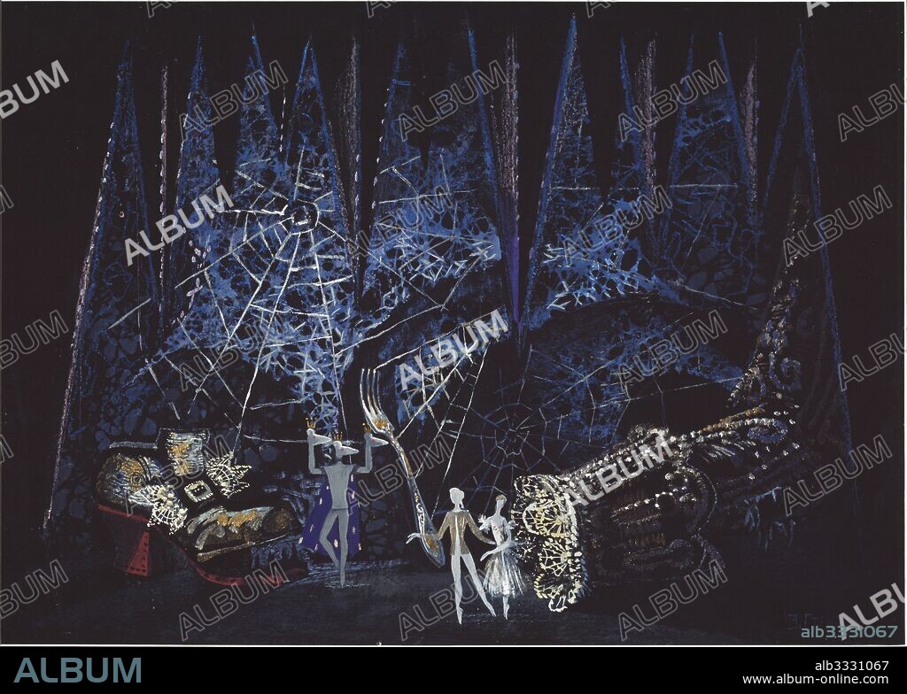 ENAR GEORGIEVICH STENBERG. Stage design for the ballet The Nutcracker by P. Tchaykovsky.