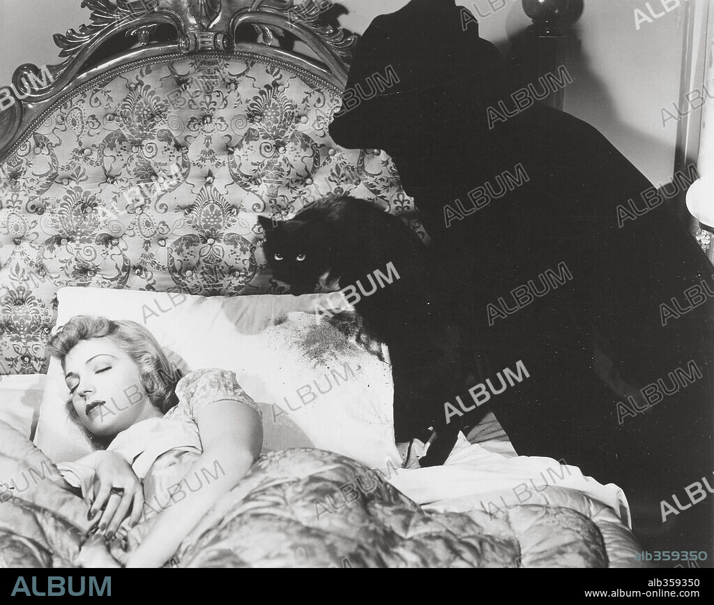 ANNE GWYNNE en EL GATO NEGRO, 1941 (THE BLACK CAT), dirigida por ALBERT S. ROGELL. Copyright UNIVERSAL PICTURES.